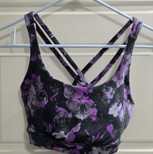 Lululemon Athletica Purple Strappy Sports Bra